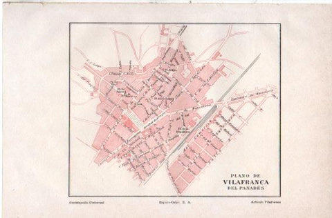 LAMINA V32617: Plano de Vilafranca del Panades