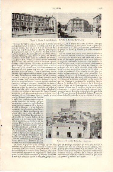 LAMINA V32606: Colegio, calle Joaquin Maria Lopez y Castillo en Villena