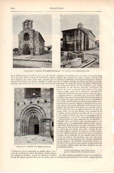LAMINA V32597: Vistas de la iglesia de Villaviciosa