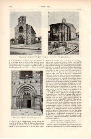 LAMINA V32597: Vistas de la iglesia de Villaviciosa