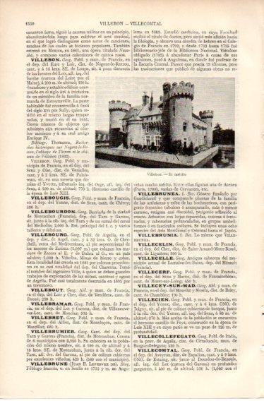 LAMINA V32600: Castillo de Villebon
