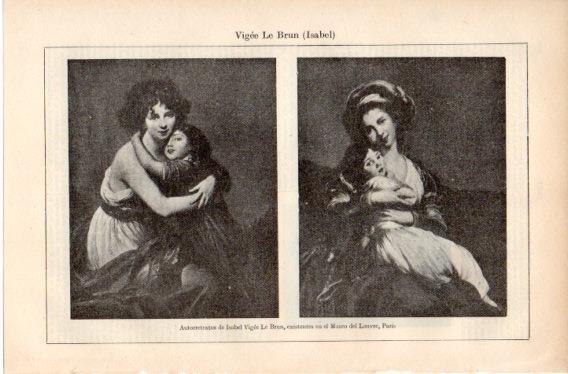 LAMINA V32513: Autorretratos de Isabel Le Brun