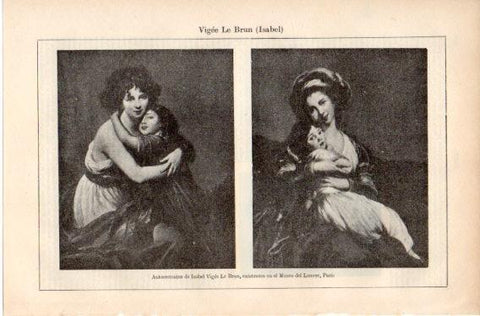 LAMINA V32513: Autorretratos de Isabel Le Brun