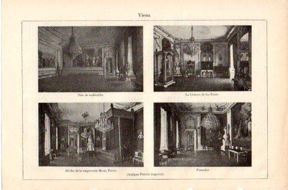 LAMINA V32509: Interior del Palacio Imperial de Viena