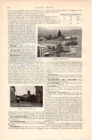 LAMINA V32505: Vista de Vilaflor y calle Figueras en Vilafant