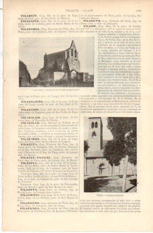 LAMINA V32500: Iglesia de Vilach, Gerona