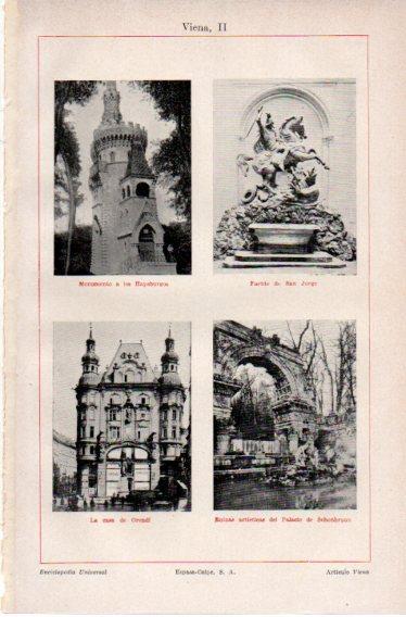 LAMINA V32485: Monumentos en Viena