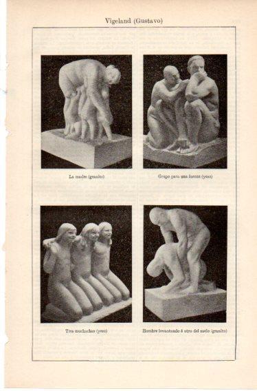 LAMINA V32486: Esculturas por G. Vigeland