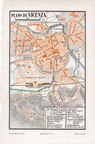 LAMINA V32518: Plano de Vicenza