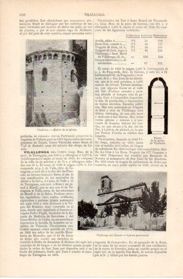 LAMINA V32519: Iglesia de Vilallonga del Campo