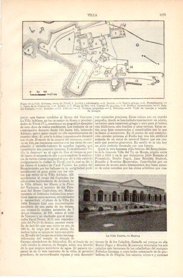 LAMINA V32539: Plano de la Villa Adriana, Tivoli