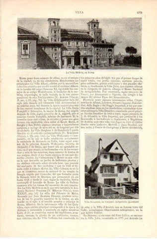 LAMINA V32540: Villa Medicis en Roma