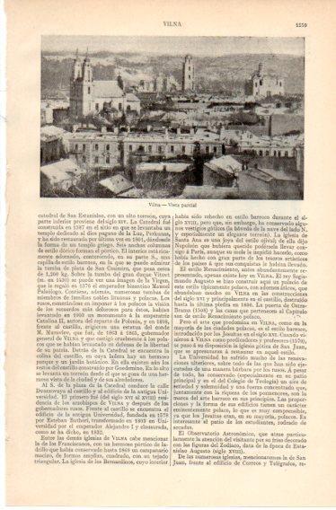 LAMINA V32534: Vista parcial de Vilna