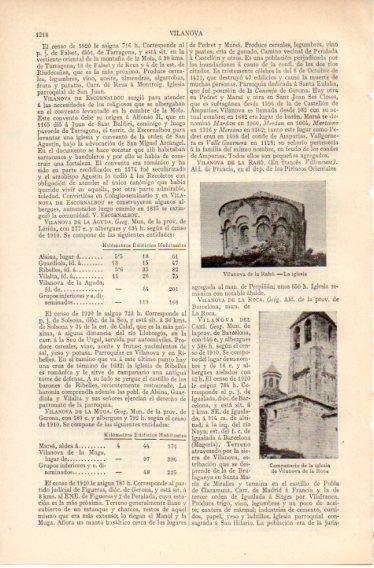 LAMINA V32522: Iglesias de Vilanova de la Raho y Vilanova de la Roca