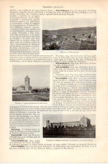 LAMINA V32530: Vista, iglesia y Colegio de huerfanos en Vilatorta