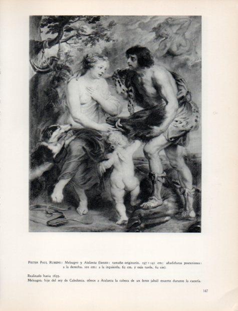 LAMINA V33047: Meleagro y Atalanta por Rubens