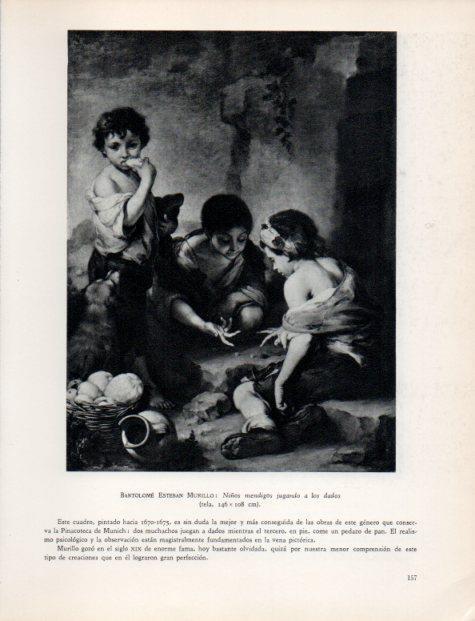 LAMINA V33051: Niños mendigos jugando a los dados por Murillo
