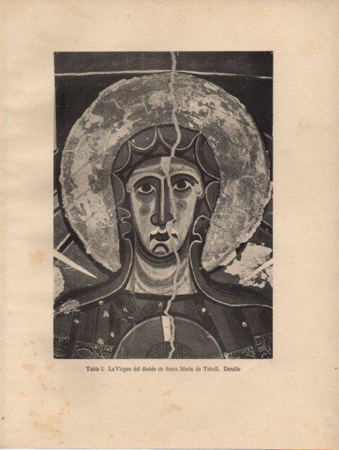 LAMINA V33064: La Virgen del abside de Santa Maria de Taull detalle