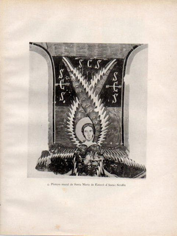 LAMINA V33067: Serafin pintura de Santa Maria de Esterri d'Aneu