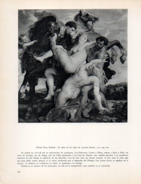 LAMINA V33044: El rapto de las hijas de Leucipo por Rubens