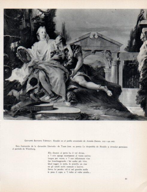 LAMINA V33019: Rinaldo en el jardin encantado de Armida por Tiepolo