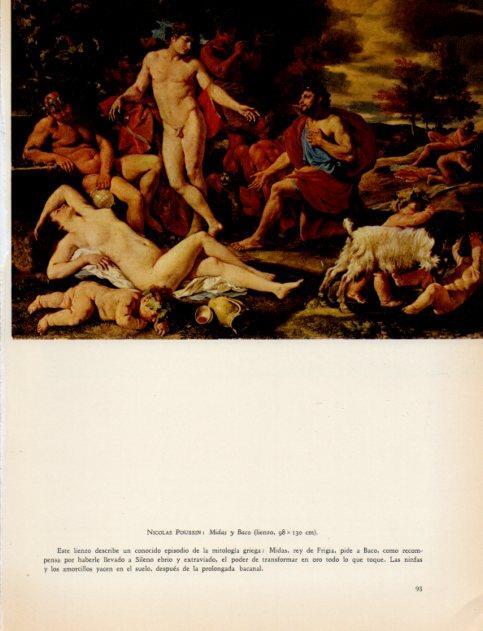 LAMINA V33021: Midas y Baco por Nicolas Poussin