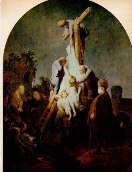 LAMINA V33034: El Descendimiento por Rembrandt