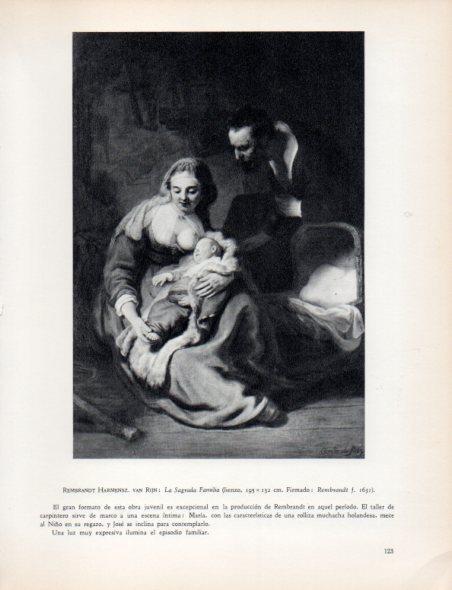 LAMINA V33035: La Sagrada Familia por Rembrandt