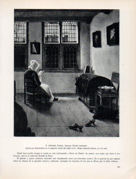 LAMINA V33038: Mujer leyendo por Pieter Janssens