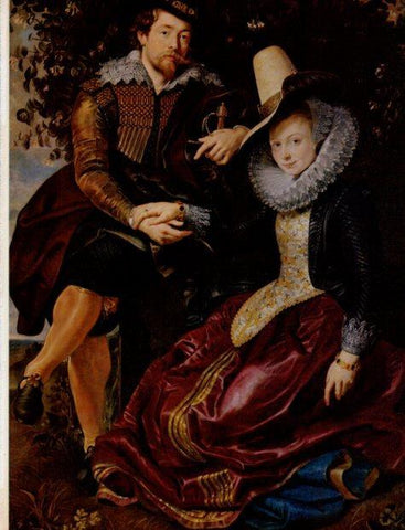 LAMINA V33042: Rubens y su esposa Isabel Brandt en la pergola por Rubens