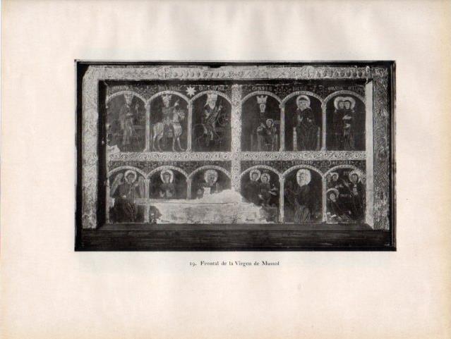 LAMINA V33073: Virgen del Mussol frontal, Museo Municipal de Barcelona