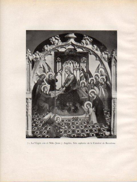 LAMINA V33102: Virgen con el Niño Jesus y Angeles, Catedral de Barcelona