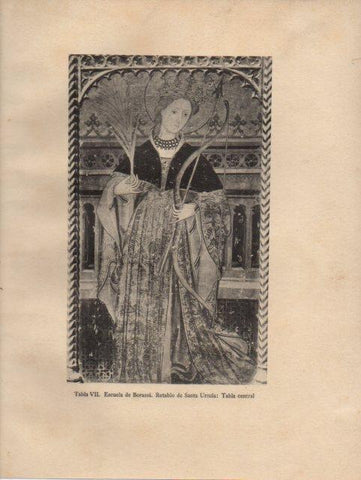 LAMINA V33104: Retablo de Santa Ursula, Escuela de Borrassa