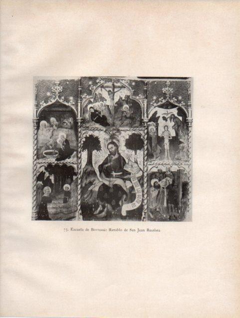 LAMINA V33105: Retablo de San Juan Bautista, Escuela de Borrassa