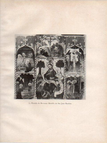 LAMINA V33105: Retablo de San Juan Bautista, Escuela de Borrassa