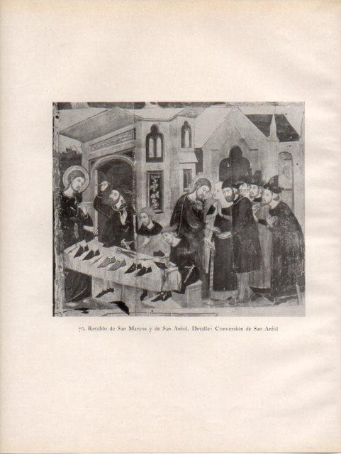 LAMINA V33106: Conversion de San Aniol, Retablo de San Marcos y San Aniol