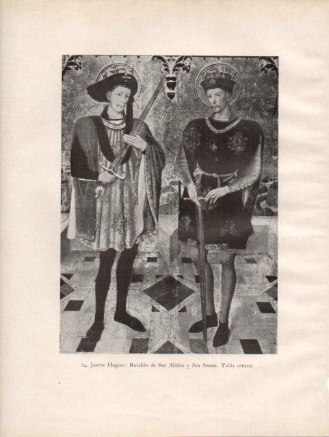 LAMINA V33110: Retablo de San Abdony San Senen por Jaume Huguet