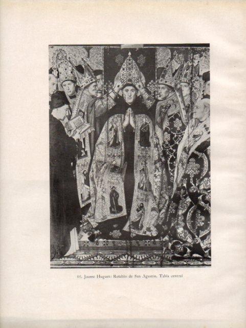 LAMINA V33111: Retablo de San Agustin por Jaume Huguet
