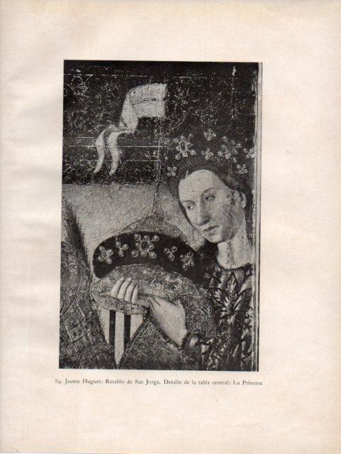 LAMINA V33114: La Princesa retablo de San Jorge por Jaume Huguet