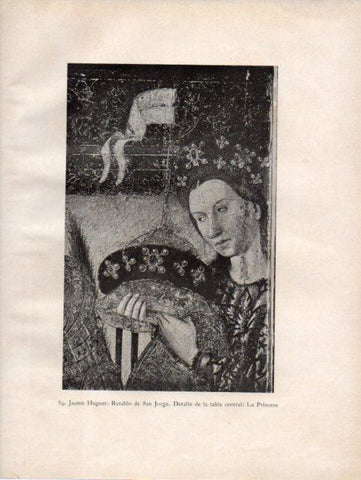 LAMINA V33114: La Princesa retablo de San Jorge por Jaume Huguet
