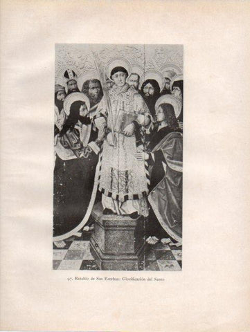 LAMINA V33118: Glorificacion del Santo, Retablo de San Esteban