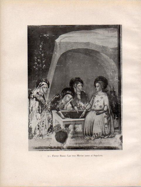 LAMINA V33080: Las tres Marias junto al Sepulcro, Santa Maria de Pedralbes