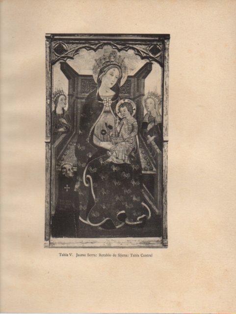 LAMINA V33082: La Virgen Retablo de Sijena Tabla Central