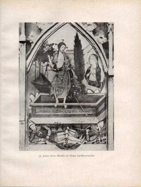 LAMINA V33084: La Resurreccion retablo de Sijena
