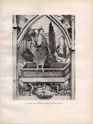 LAMINA V33084: La Resurreccion retablo de Sijena