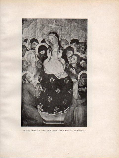 LAMINA V33087: La Pentecostes, retablo del Espiritu Santo por Pere Serra