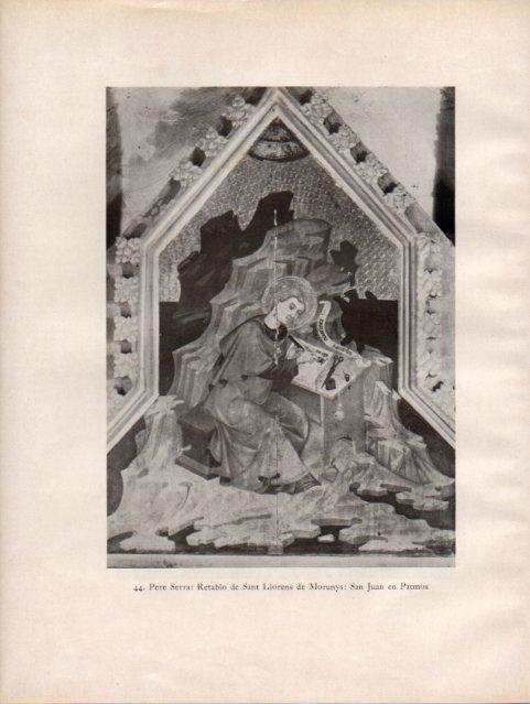 LAMINA V33088: San Juan en Patmos, retablo del Espiritu Santo por Pere Serra