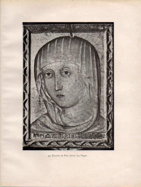 LAMINA V33089: Cabeza de la Virgen, escuela de Pere Serra