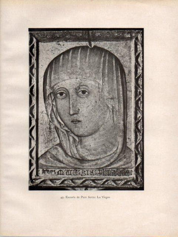 LAMINA V33089: Cabeza de la Virgen, escuela de Pere Serra