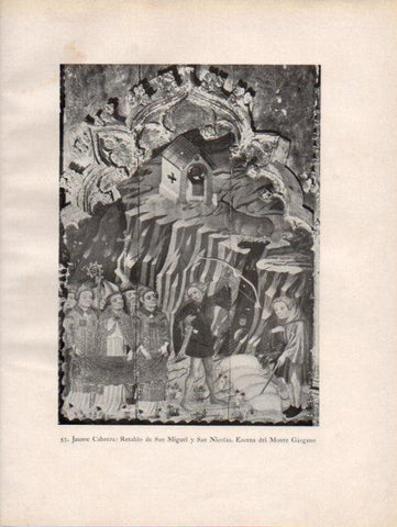 LAMINA V33093: Escena del Monte Gargano por Jaume Cabrera